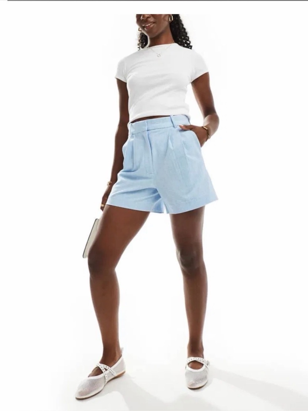 •ABERCROMBIE & FITCH• Co-Ord Sloane Tailored Shorts Curve Love Size 6